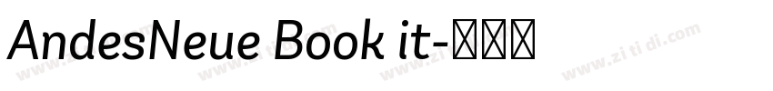 AndesNeue Book it字体转换